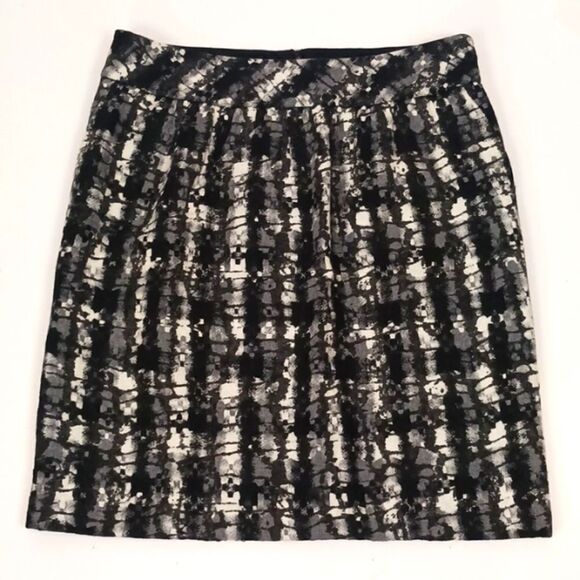 Badgley Mischka black/white tweed, wool,sequin jacket/skirt set size 12 - Picture 10 of 11